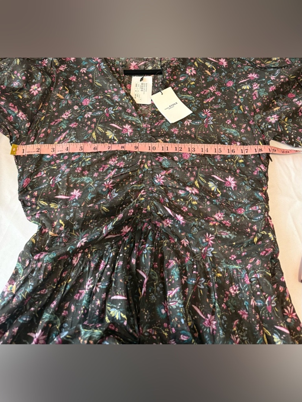 Isabel Marant Etoile Black Midi Cotton Dress Sz 42 - Picture 7 of 11